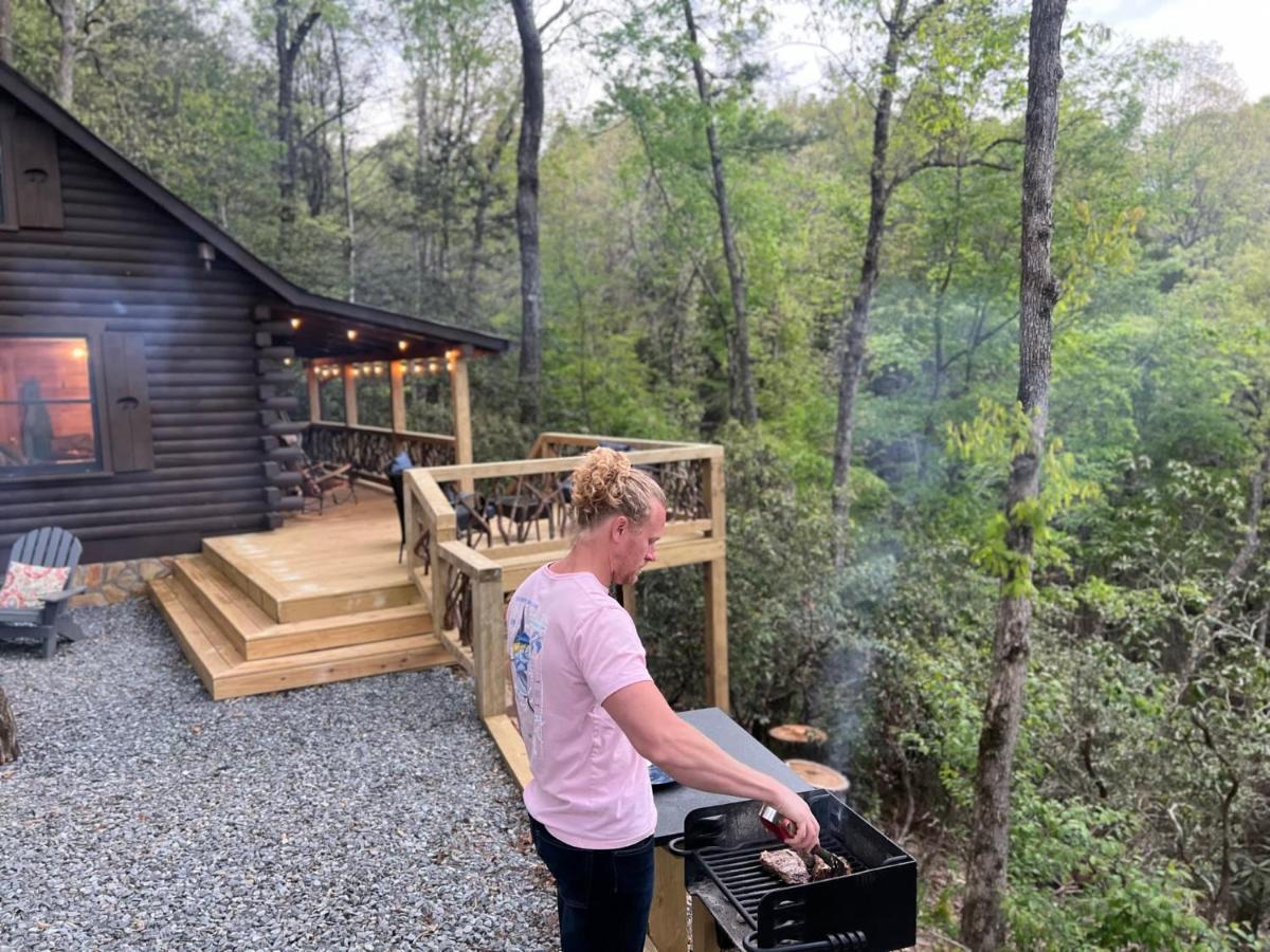Log Cabin With Mountain View And Privacy Blue Ridge Esterno foto