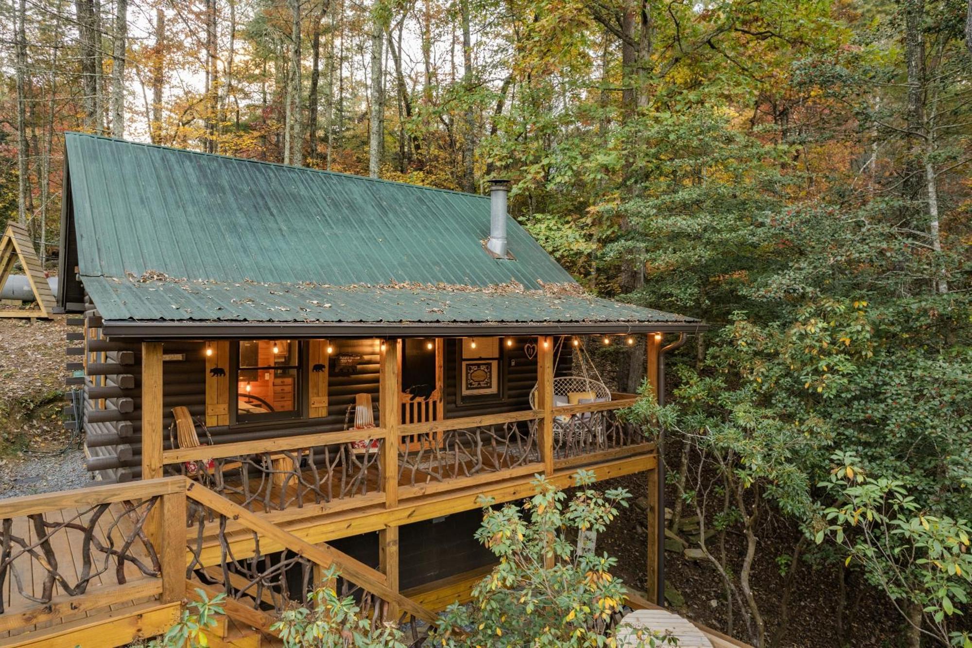Log Cabin With Mountain View And Privacy Blue Ridge Esterno foto
