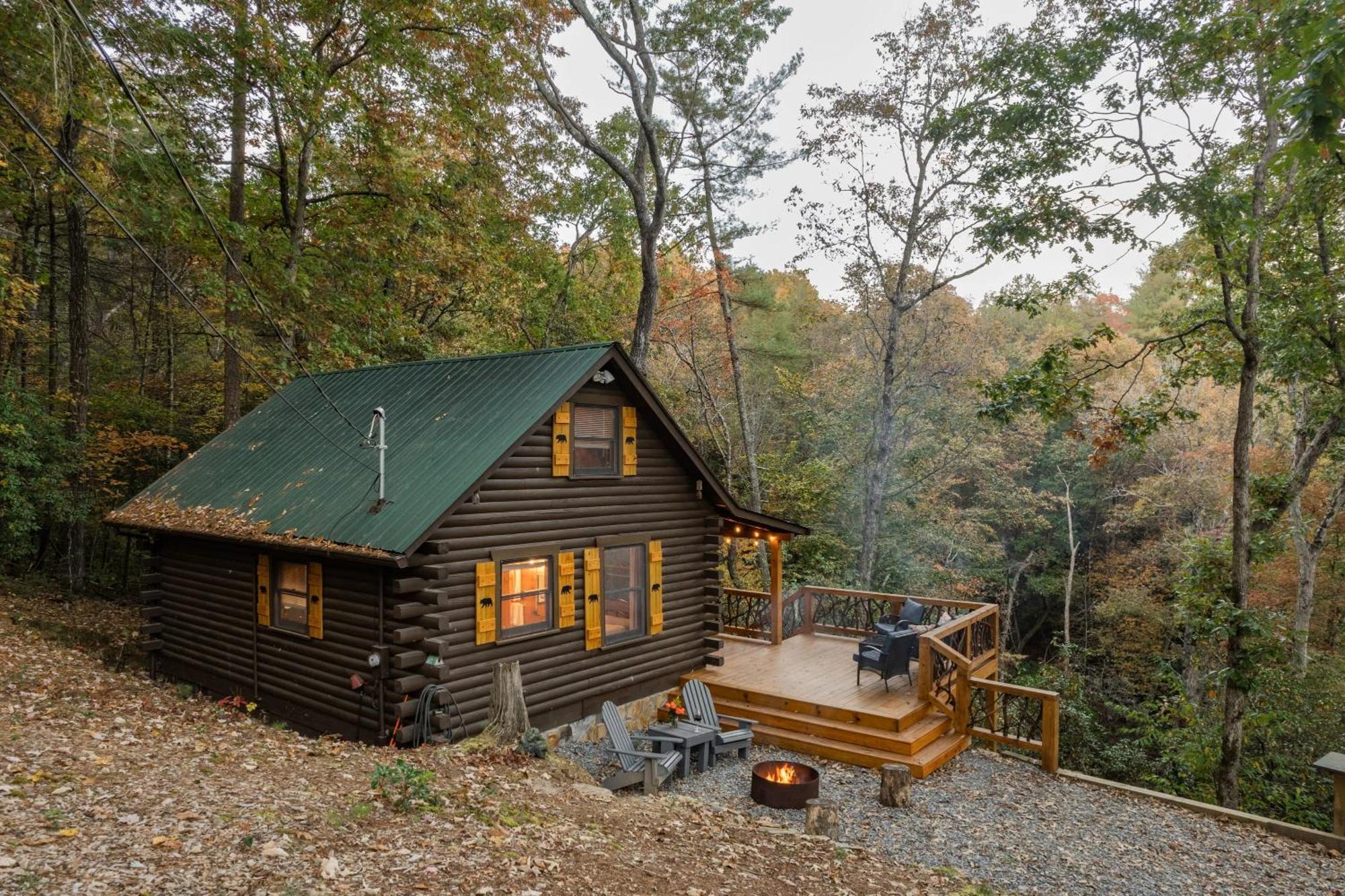 Log Cabin With Mountain View And Privacy Blue Ridge Esterno foto